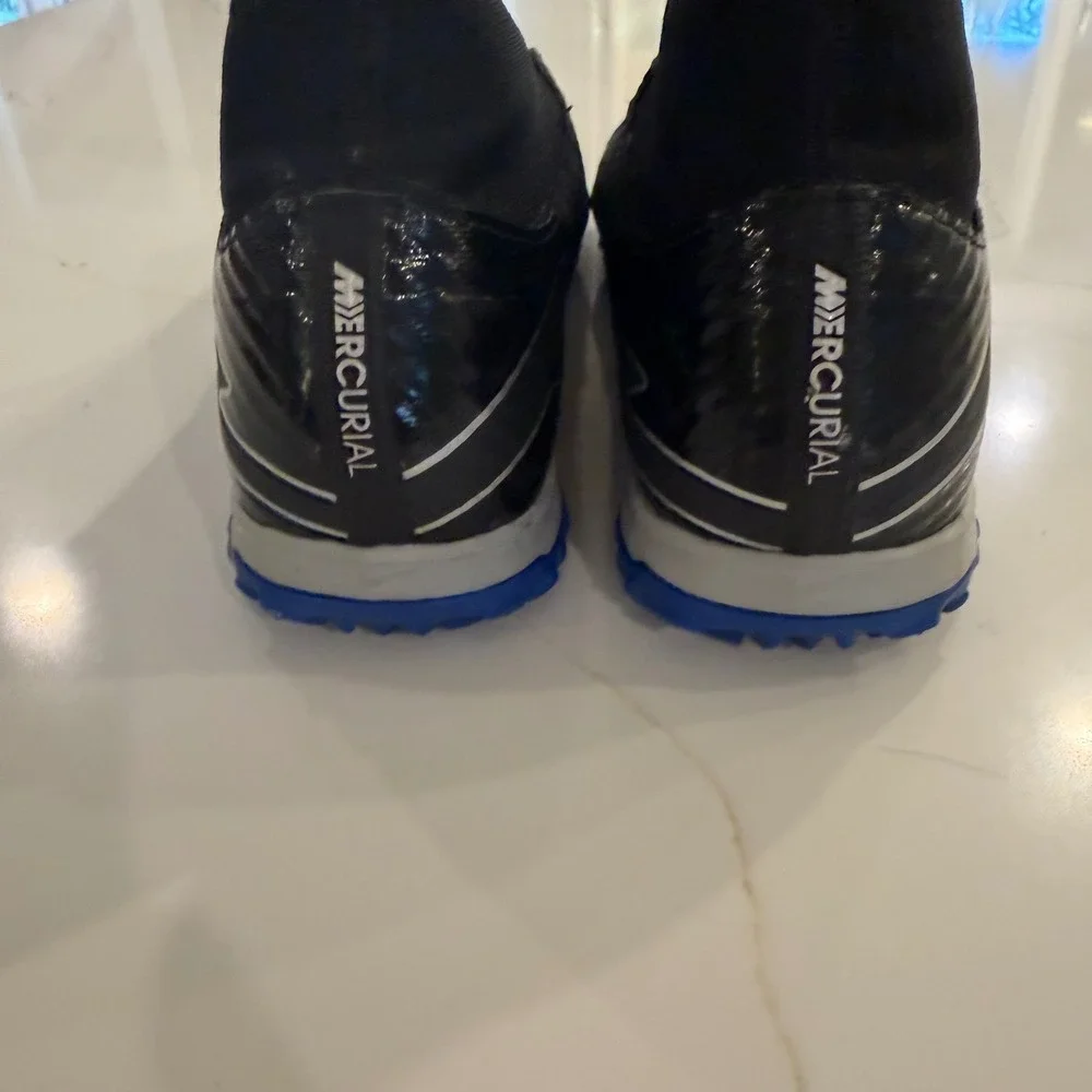 Nike Zoom‎ Mercurial Superfly 9 Academy TF Black Blue DJ5629-040 Mens 6
